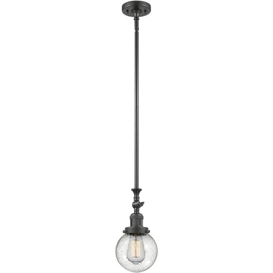 Innovations Lighting  206-OB-G204-6-LED Franklin Restoration Beacon Mini Pendant Oil Rubbed Bronze