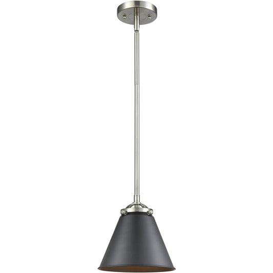 Innovations Lighting  284-1S-SN-M13-BK-LED Nouveau Appalachian Mini Pendant Brushed Satin Nickel