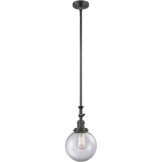 Innovations Lighting  206-OB-G202-8 Franklin Restoration Beacon Mini Pendant Oil Rubbed Bronze