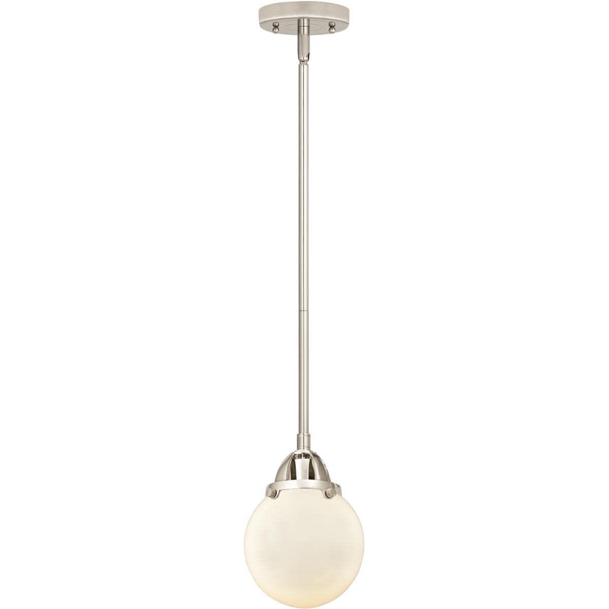 Innovations Lighting  288-1S-PN-G201-6-LED Nouveau 2 Beacon Mini Pendant Polished Nickel