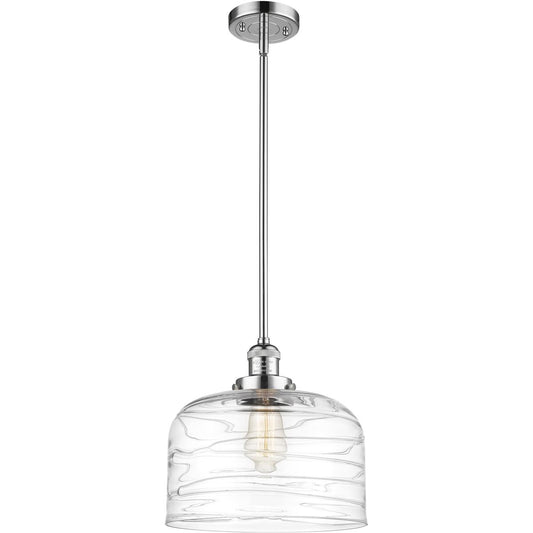 Innovations Lighting  201S-PC-G713-L Franklin Restoration Bell Mini Pendant Polished Chrome