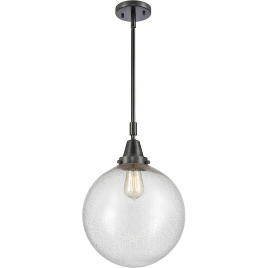 Innovations Lighting  447-1S-BK-G204-12 Beacon Mini Pendant Matte Black