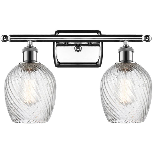 Innovations Lighting  516-2W-PC-G292 Ballston Salina Bathroom Vanity Light Polished Chrome