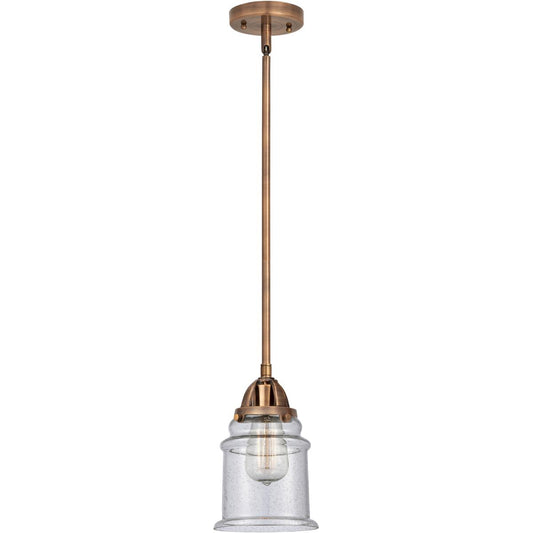Innovations Lighting  288-1S-AC-G184 Nouveau 2 Canton Mini Pendant Antique Copper