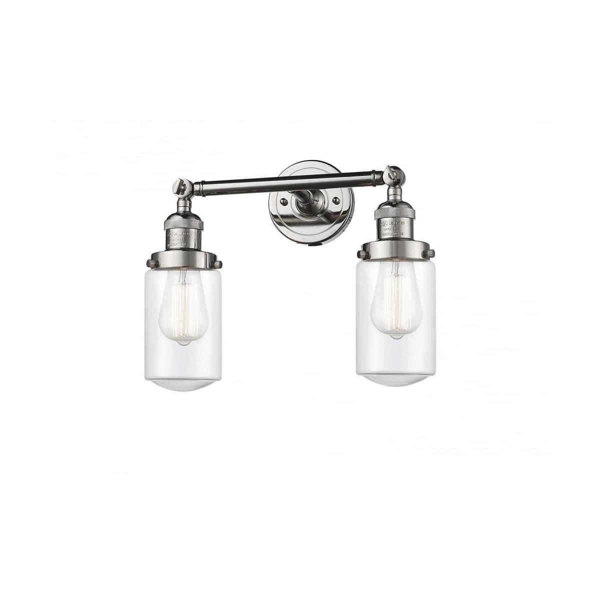 Innovations Lighting  208-PN-G312-LED Franklin Restoration Dover Bathroom Vanity Light