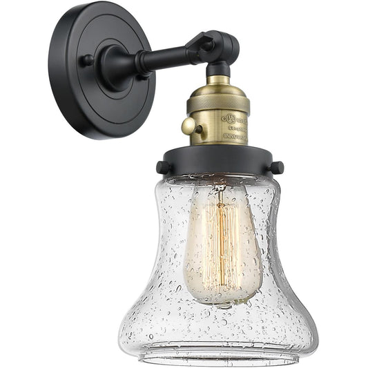 Innovations Lighting  203SW-BAB-G194 Franklin Restoration Bellmont Wall Sconce Black Antique Brass