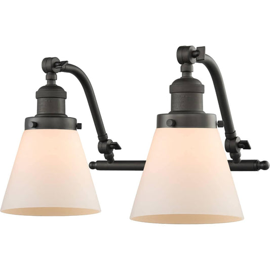 Innovations Lighting  515-2W-OB-G61 Franklin Restoration Small Cone Bathroom Vanity Light