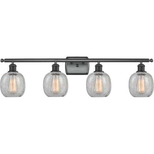 Innovations Lighting  516-4W-BK-G105-LED Ballston Belfast Bathroom Vanity Light Matte Black