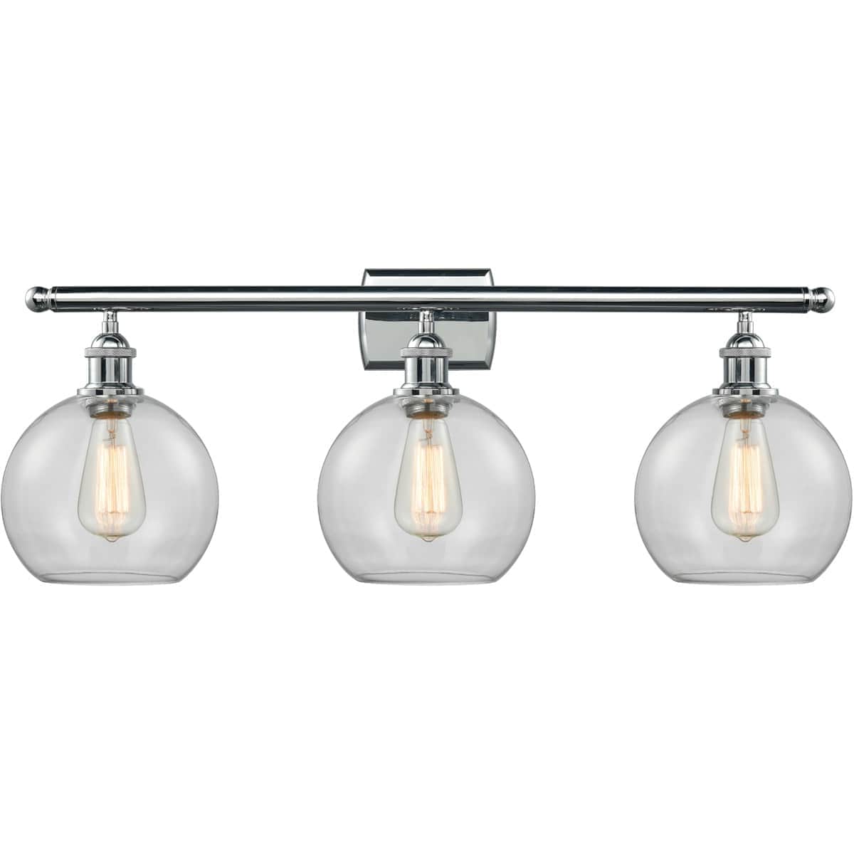 Innovations Lighting  516-3W-PC-G122-8-LED Ballston Athens Bathroom Vanity Light Polished Chrome