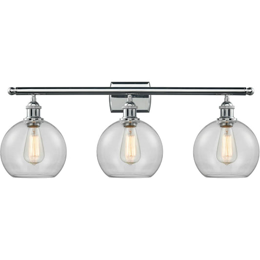 Innovations Lighting  516-3W-PC-G122-8-LED Ballston Athens Bathroom Vanity Light Polished Chrome