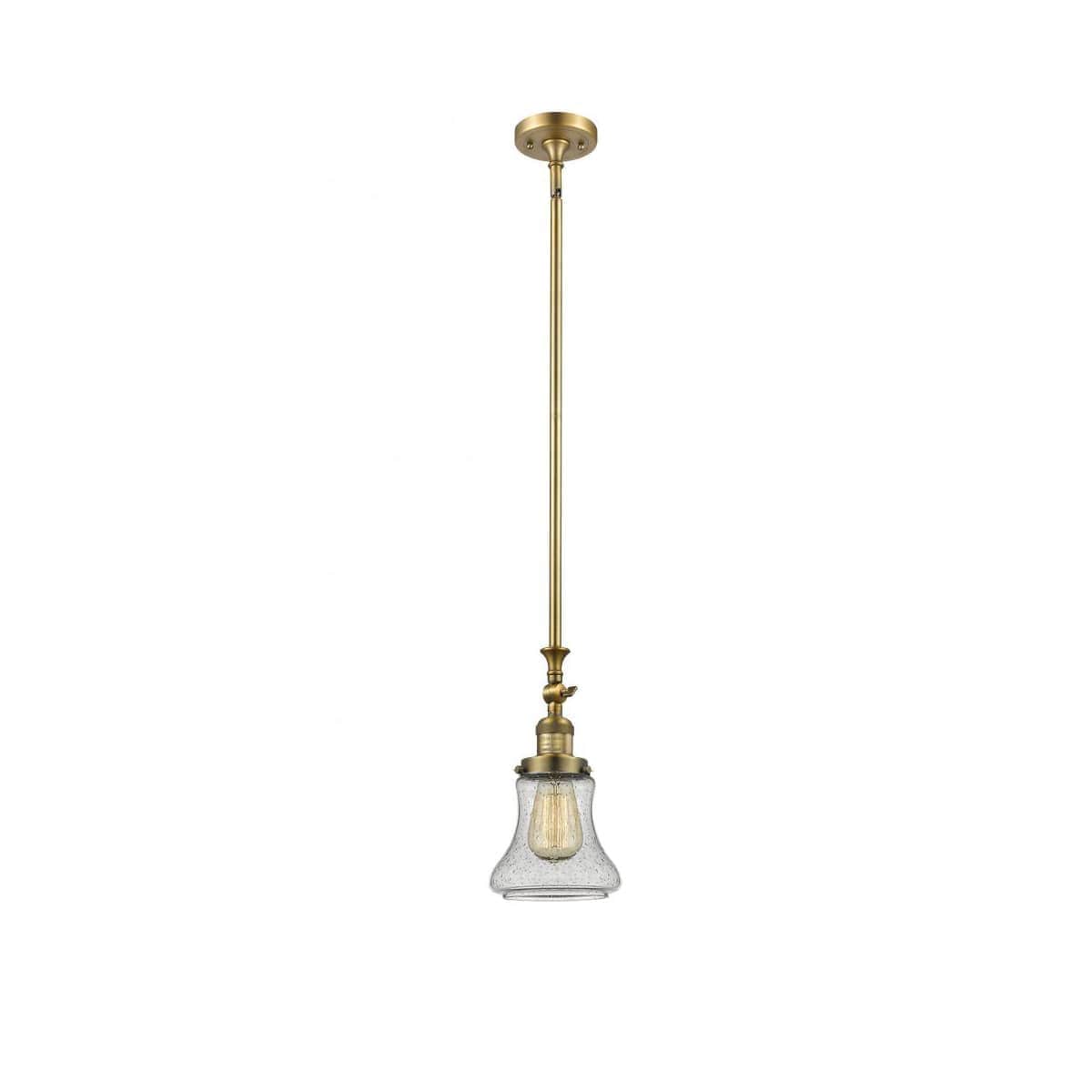 Innovations Lighting  206-BB-G194 Franklin Restoration Bellmont Mini Pendant Brushed Brass