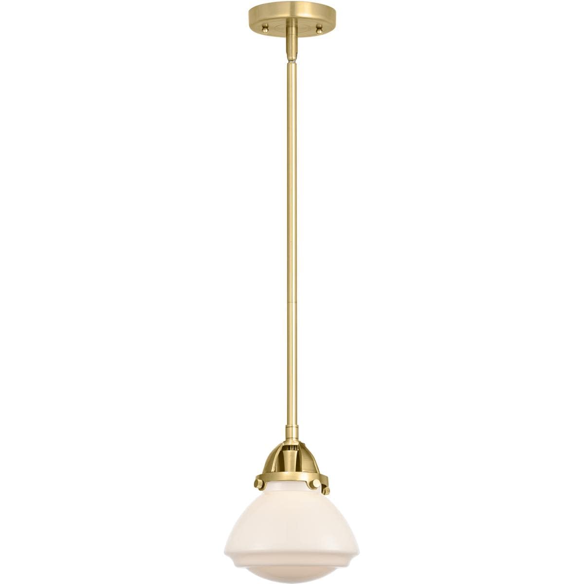 Innovations Lighting  288-1S-SG-G321-LED Nouveau 2 Olean Mini Pendant Satin Gold