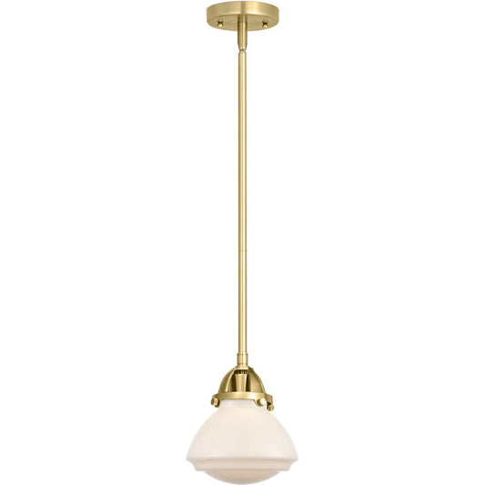 Innovations Lighting  288-1S-SG-G321-LED Nouveau 2 Olean Mini Pendant Satin Gold