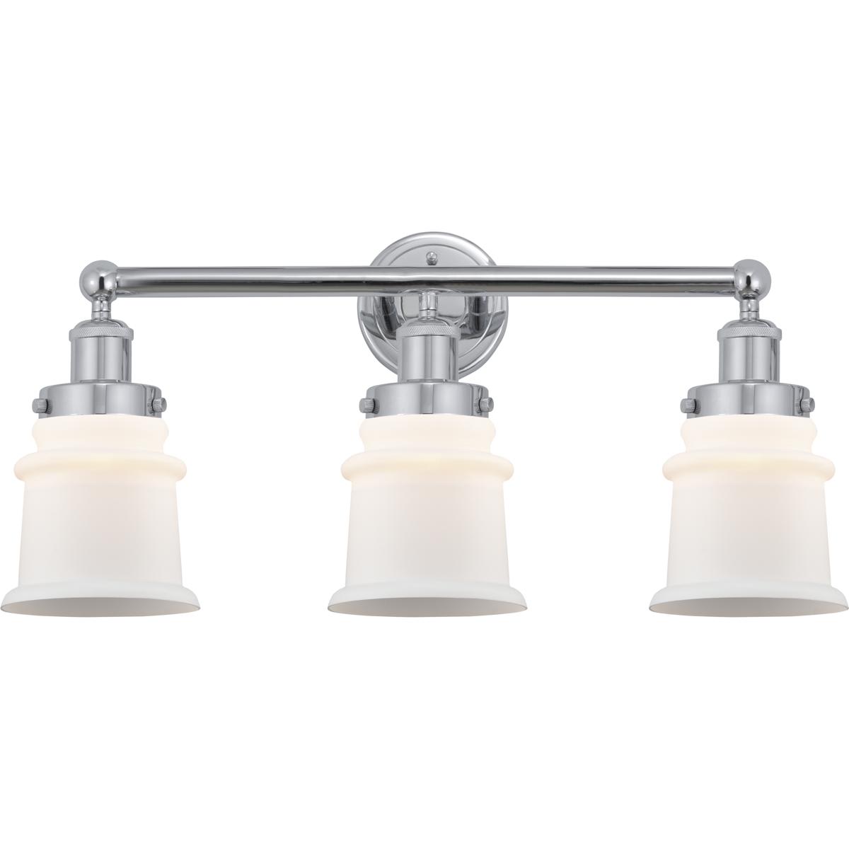 Innovations Lighting  616-3W-PC-G181S Edison Canton Bathroom Vanity Light Polished Chrome