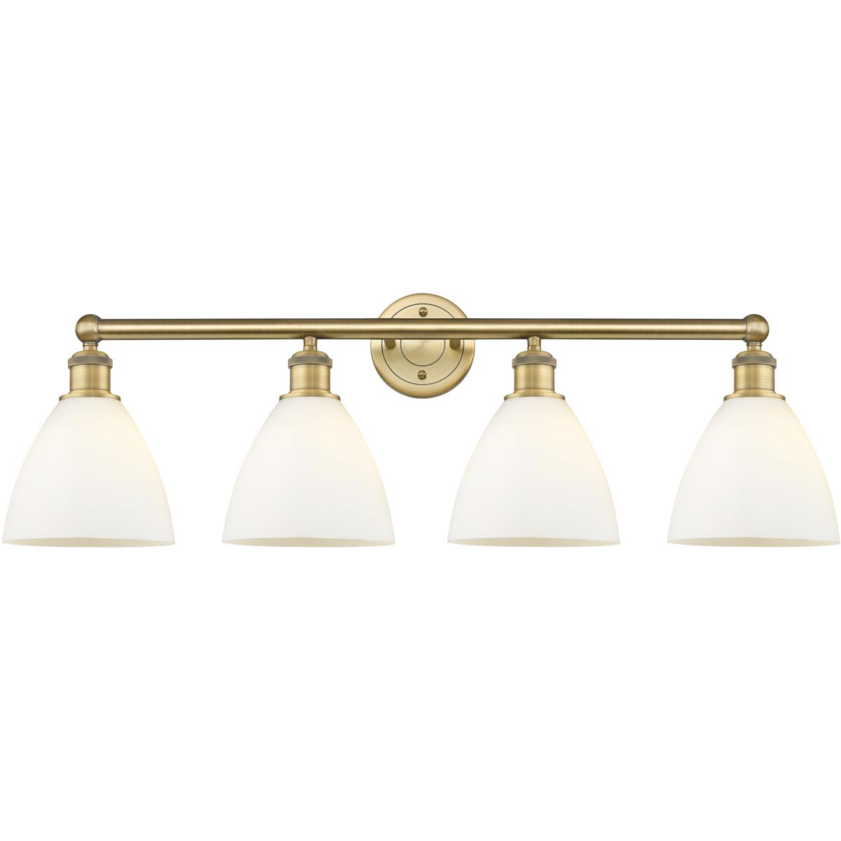 Innovations Lighting  616-4W-BB-GBD-751 Bristol Glass Bathroom Vanity Light Brushed Brass