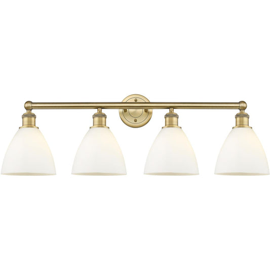 Innovations Lighting  616-4W-BB-GBD-751 Bristol Glass Bathroom Vanity Light Brushed Brass