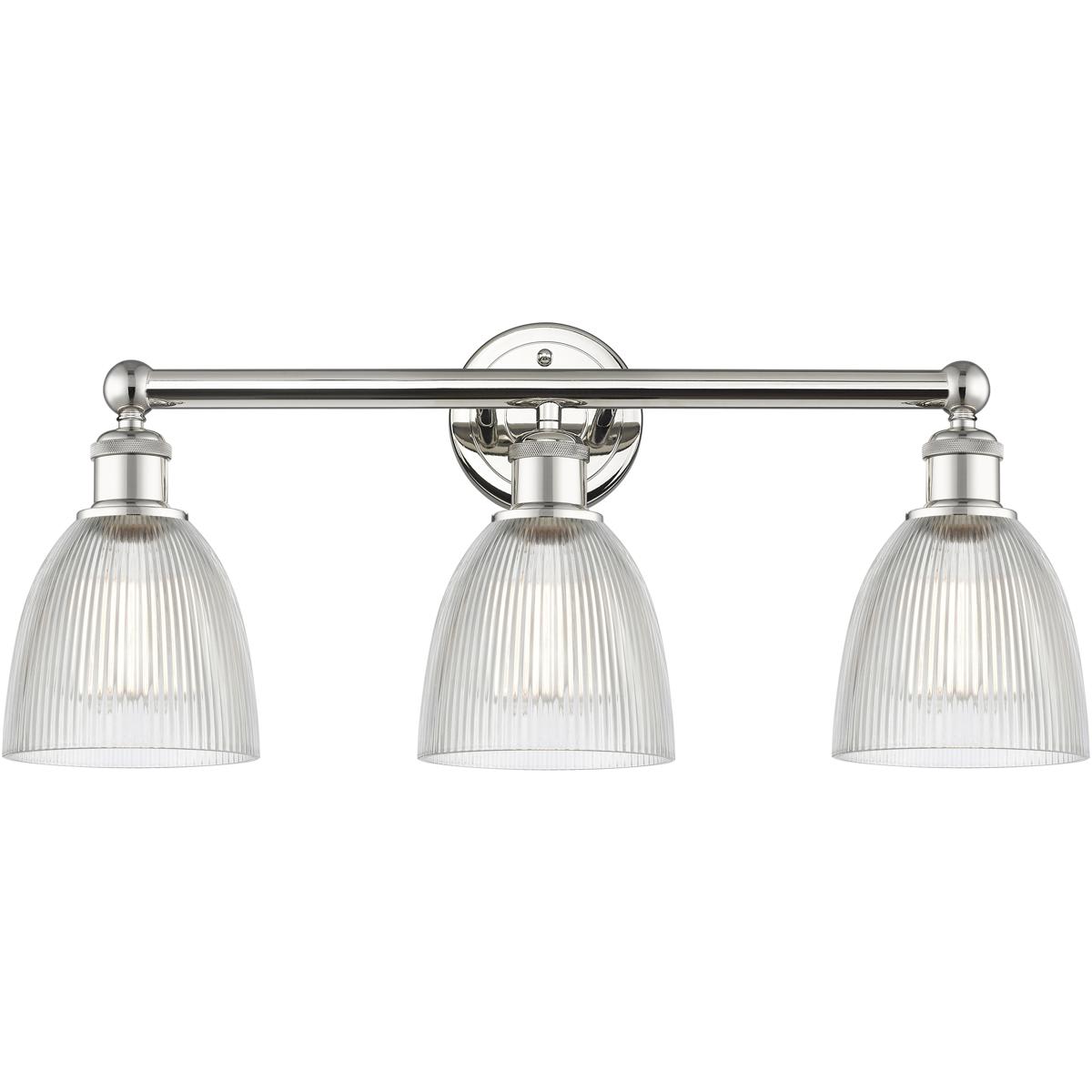 Innovations Lighting  616-3W-PN-G382 Castile Bathroom Vanity Light Polished Nickel