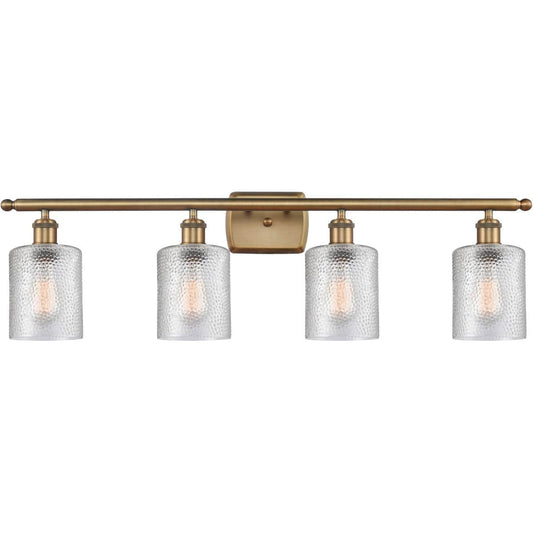 Innovations Lighting  516-4W-BB-G112 Ballston Cobbleskill Bathroom Vanity Light Brushed Brass