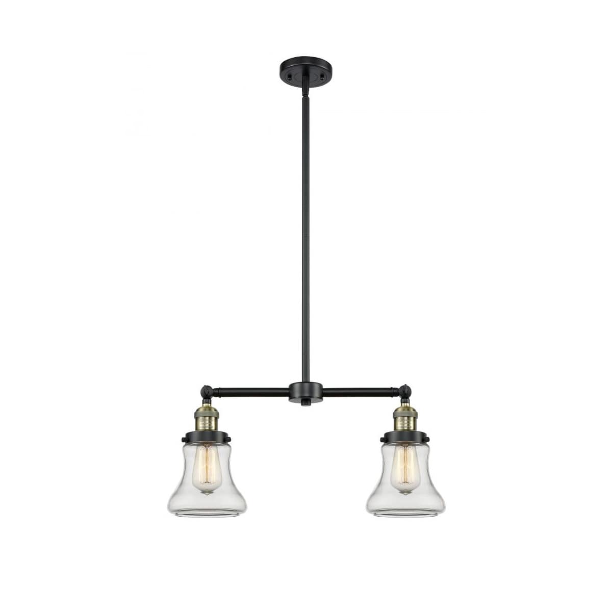 Innovations Lighting  209-BAB-G192-LED Franklin Restoration Bellmont Chandelier Black Antique Brass