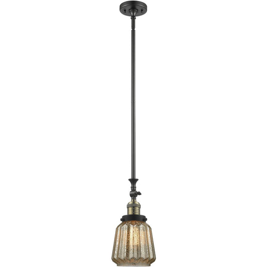 Innovations Lighting  206-BAB-G146-LED Franklin Restoration Chatham Mini Pendant Black Antique Brass