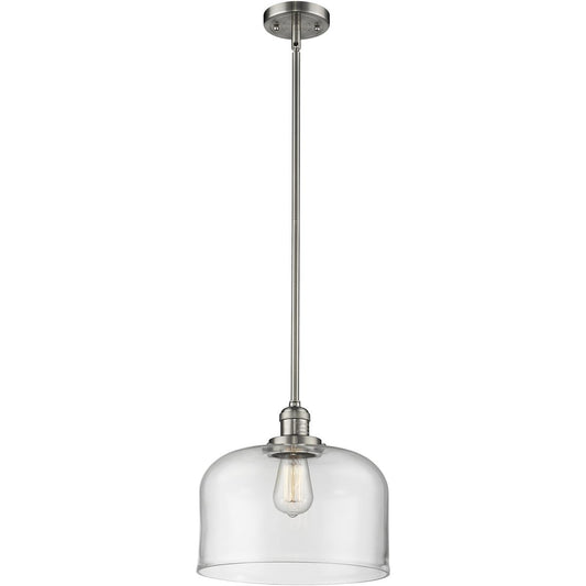 Innovations Lighting  201S-SN-G72-L Franklin Restoration Bell Mini Pendant Brushed Satin Nickel