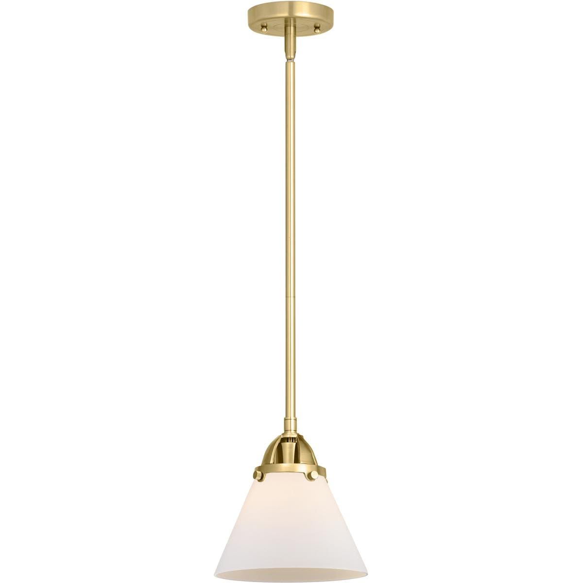 Innovations Lighting  288-1S-SG-G41 Nouveau 2 Cone Mini Pendant Satin Gold