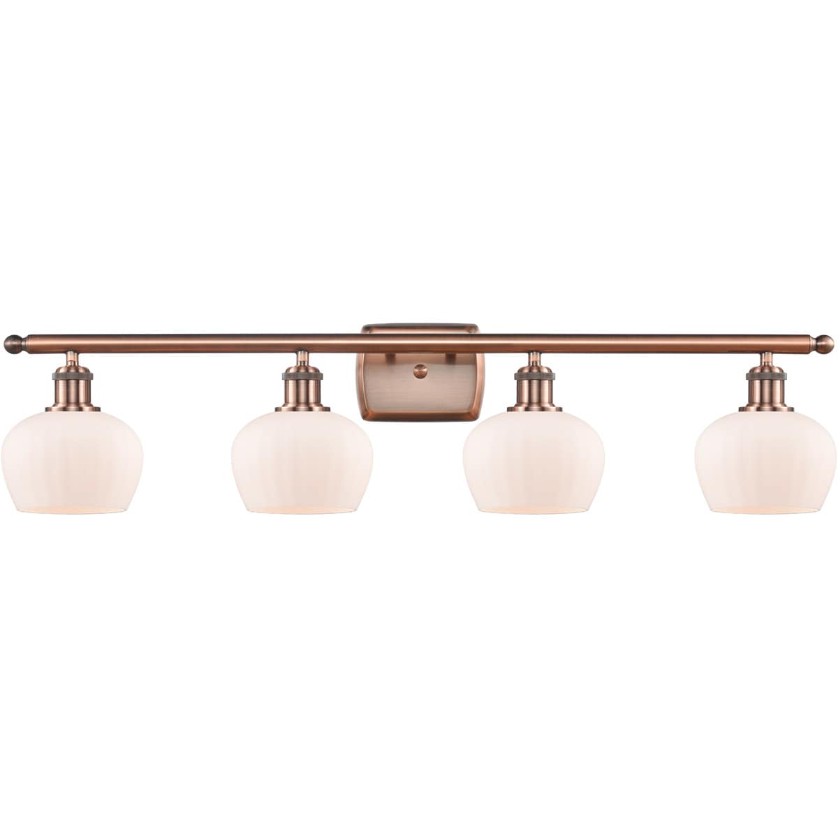 Innovations Lighting  516-4W-AC-G91 Ballston Fenton Bathroom Vanity Light Antique Copper