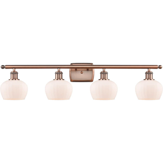 Innovations Lighting  516-4W-AC-G91 Ballston Fenton Bathroom Vanity Light Antique Copper