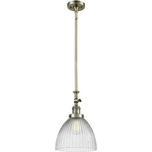 Innovations Lighting  206-AB-G222 Franklin Restoration Seneca Falls Mini Pendant Antique Brass