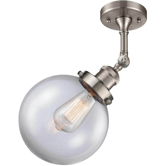 Innovations Lighting  201F-SN-G202-8 Franklin Restoration Large Beacon Semi-Flush Mount
