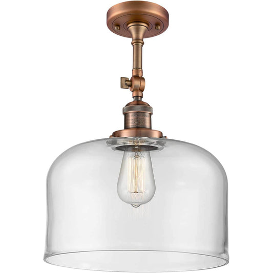 Innovations Lighting  201F-AC-G72-L-LED Franklin Restoration X-Large Bell Semi-Flush Mount