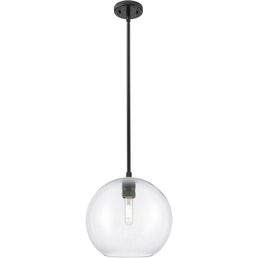 Innovations Lighting  434-1S-BK-G122-10 Crown Point Pendant Matte Black