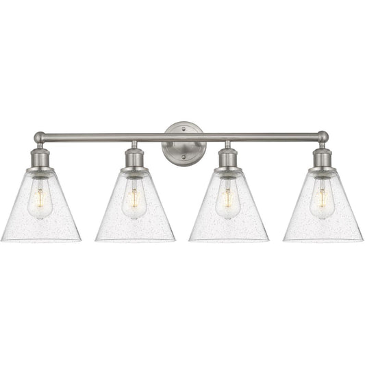 Innovations Lighting  616-4W-SN-GBC-84 Berkshire Bathroom Vanity Light Satin Nickel