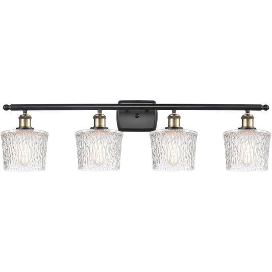 Innovations Lighting  516-4W-BAB-G402 Ballston Niagra Bathroom Vanity Light Black Antique Brass