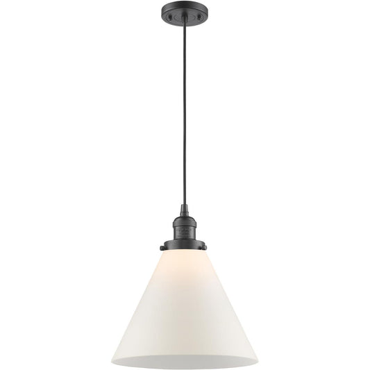 Innovations Lighting  201C-OB-G41-L-LED Franklin Restoration Cone Mini Pendant Oil Rubbed Bronze