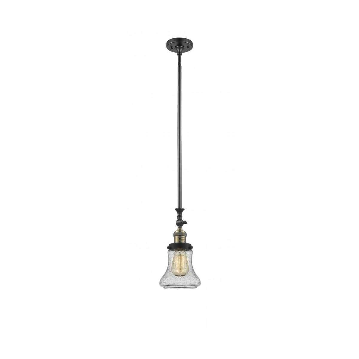Innovations Lighting  206-BAB-G194 Franklin Restoration Bellmont Mini Pendant Black Antique Brass