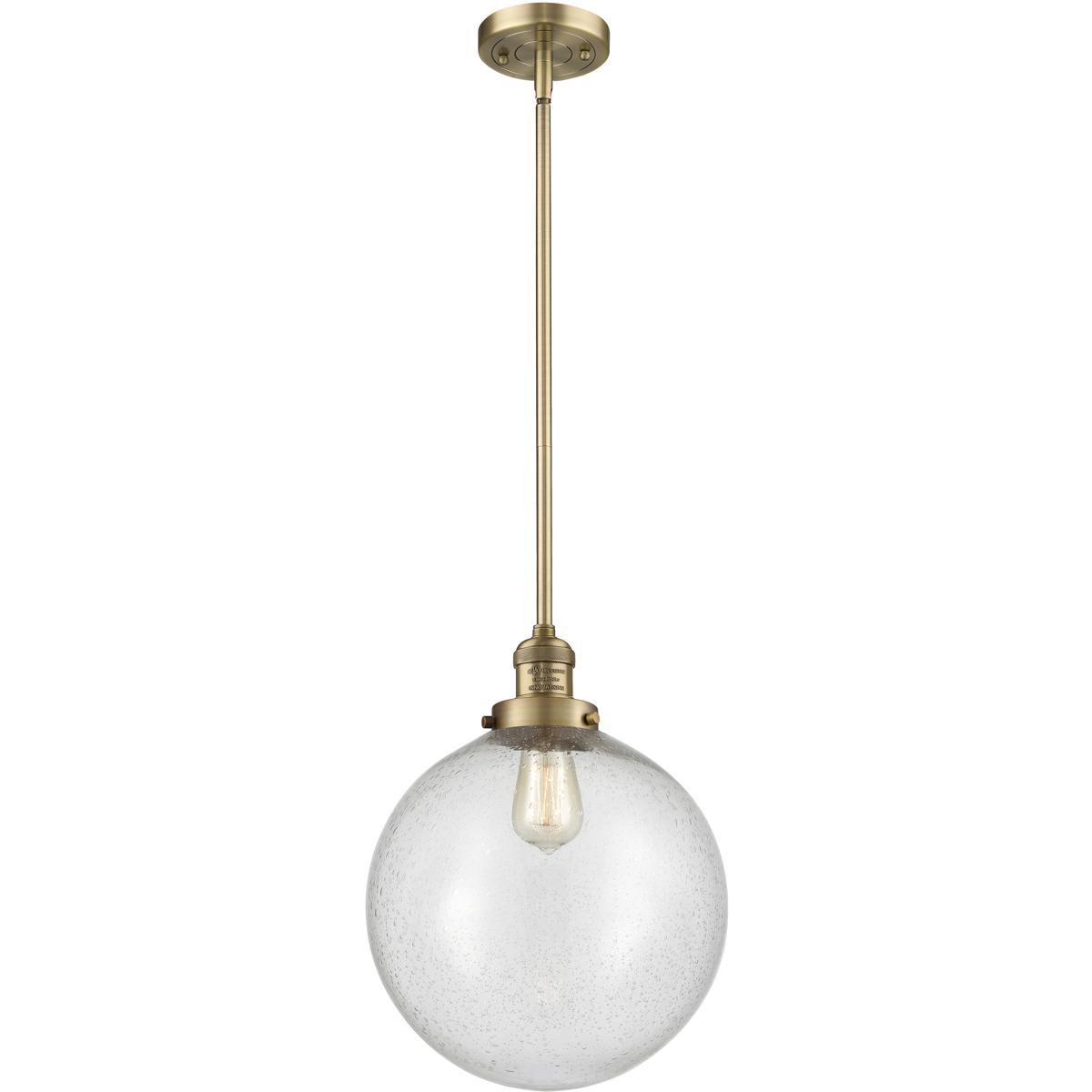 Innovations Lighting  201S-BB-G204-12 Franklin Restoration Beacon Mini Pendant Brushed Brass