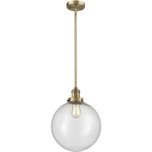 Innovations Lighting  201S-BB-G204-12 Franklin Restoration Beacon Mini Pendant Brushed Brass