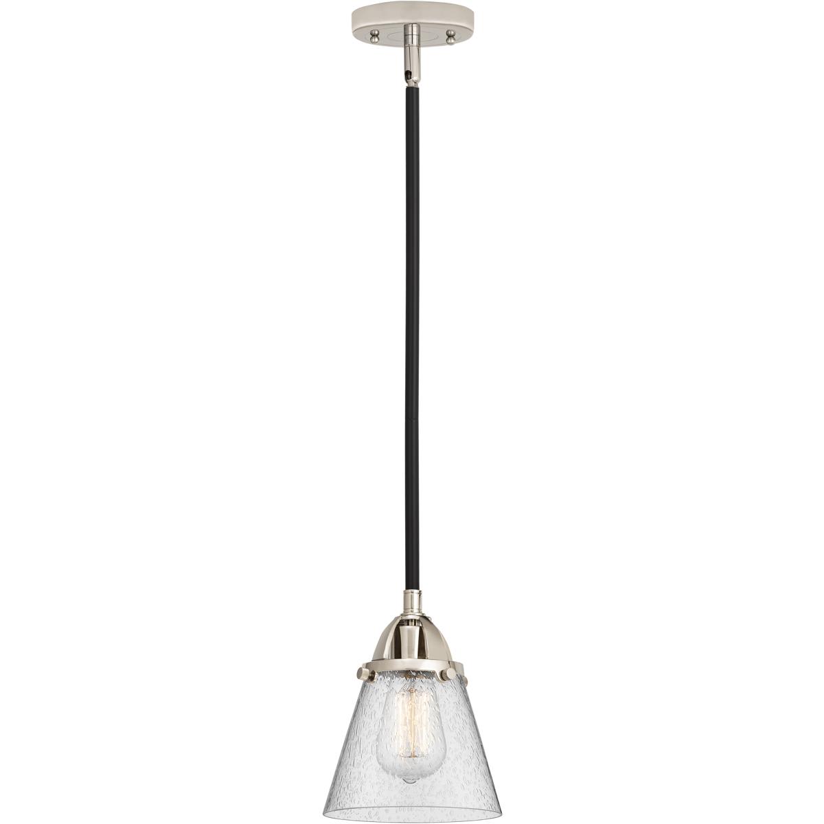 Innovations Lighting  288-1S-BPN-G64 Nouveau 2 Cone Mini Pendant Black Polished Nickel