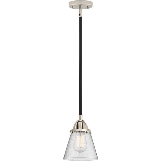 Innovations Lighting  288-1S-BPN-G64 Nouveau 2 Cone Mini Pendant Black Polished Nickel