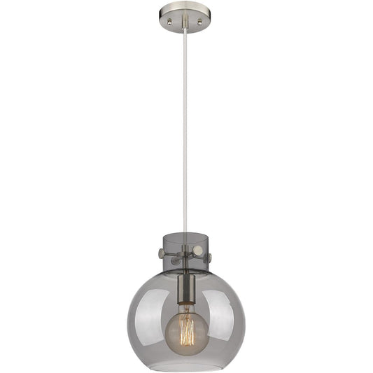 Innovations Lighting  410-1PM-SN-G410-10SM Downtown Urban Newton Sphere Mini Pendant Satin Nickel