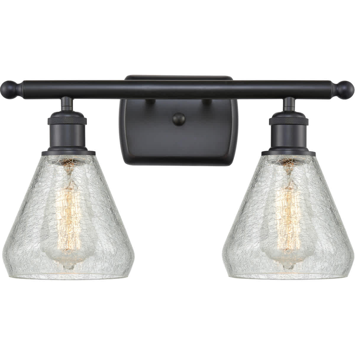 Innovations Lighting  516-2W-BK-G275 Ballston Conesus Bathroom Vanity Light Matte Black