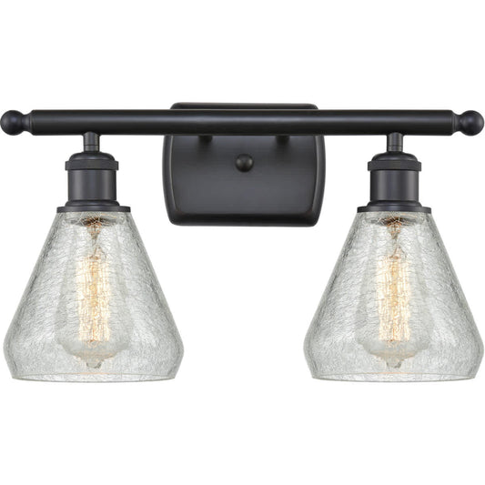 Innovations Lighting  516-2W-BK-G275 Ballston Conesus Bathroom Vanity Light Matte Black