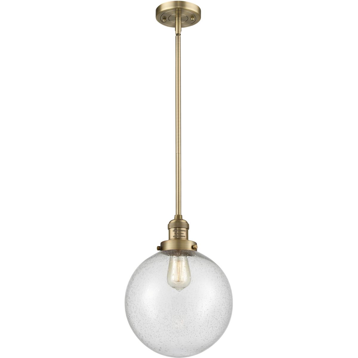 Innovations Lighting  201S-BB-G204-10 Franklin Restoration Beacon Mini Pendant Brushed Brass