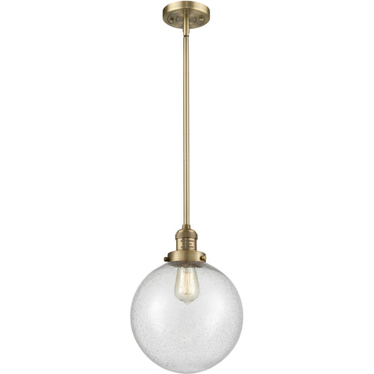 Innovations Lighting  201S-BB-G204-10 Franklin Restoration Beacon Mini Pendant Brushed Brass