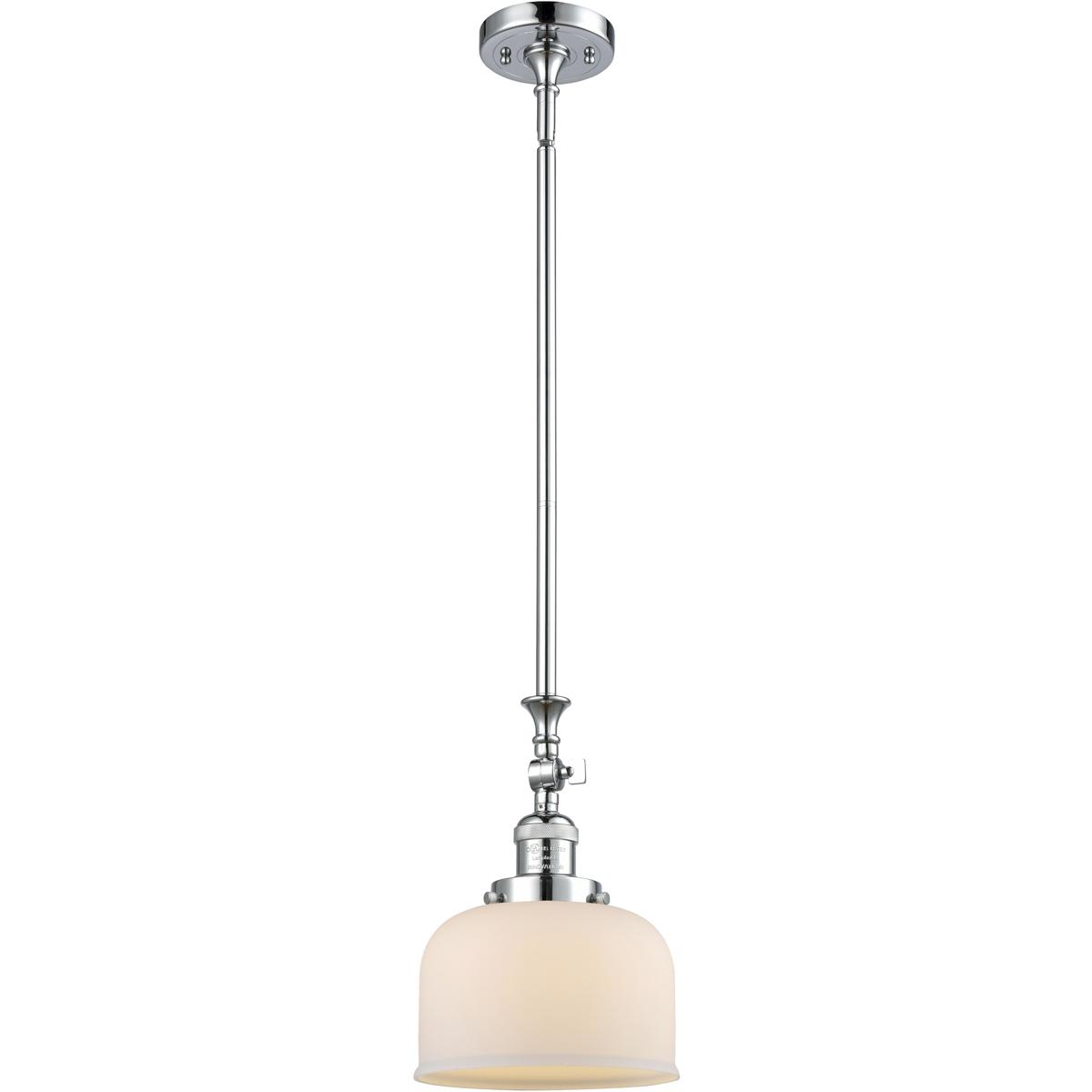 Innovations Lighting  206-PC-G71-LED Franklin Restoration Bell Mini Pendant Polished Chrome