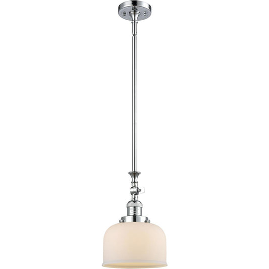 Innovations Lighting  206-PC-G71-LED Franklin Restoration Bell Mini Pendant Polished Chrome