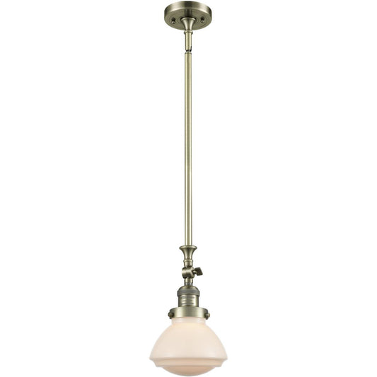 Innovations Lighting  206-AB-G321 Franklin Restoration Olean Mini Pendant Antique Brass
