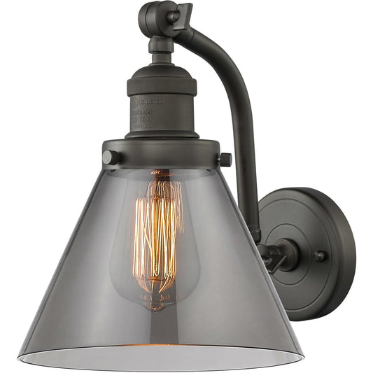 Innovations Lighting  515-1W-OB-G43-LED Franklin Restoration Large Cone Wall Sconce Oil Rubbed Bronze