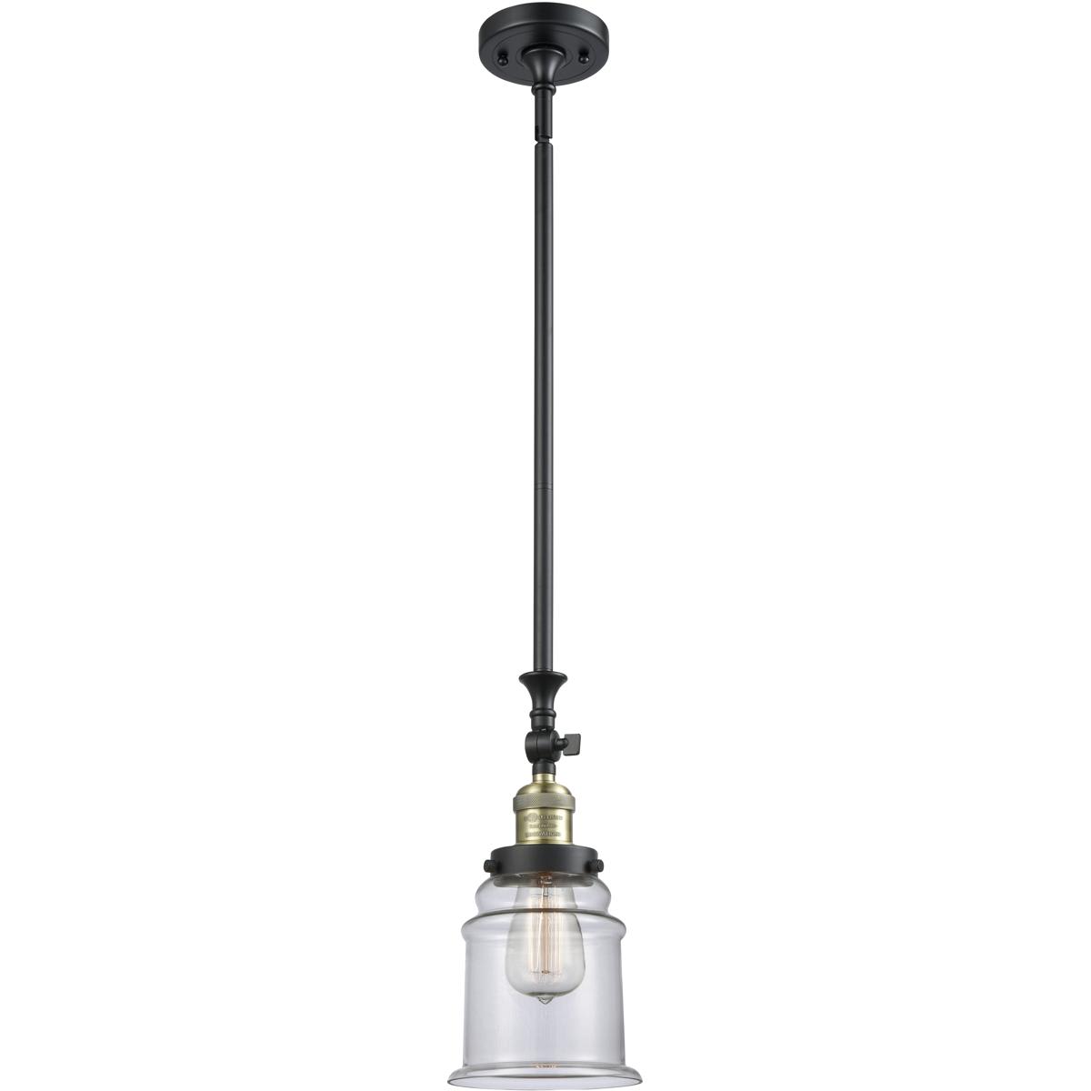 Innovations Lighting  206-BAB-G182 Franklin Restoration Canton Mini Pendant Black Antique Brass
